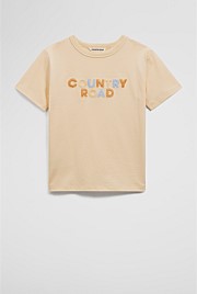 Organically Grown Cotton Boucle Logo T-Shirt