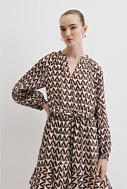 Print Drop Waist Mini