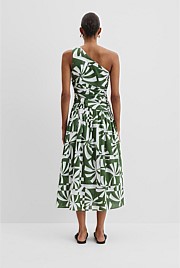 Organically Grown Cotton Asymmetric Maxi Dress