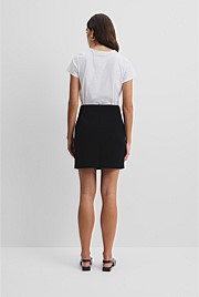 Compact Knit Mini Skirt