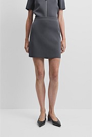 Compact Knit Mini Skirt