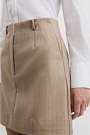 Wool Mini Skirt