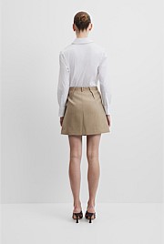 Wool Mini Skirt