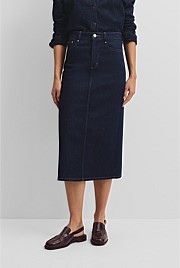 Denim Midi Skirt