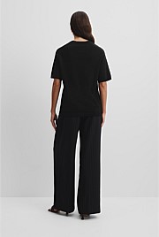 Organically Grown Cotton Blend Cashmere Blend T-Shirt