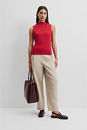 Mock Neck Rib Tank