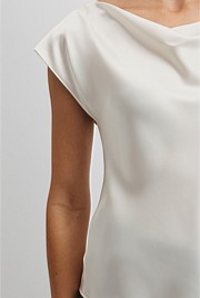 Satin Shell Top