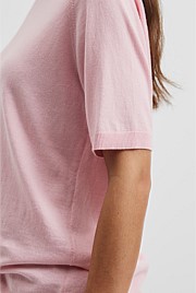 Organically Grown Cotton Blend Cashmere Blend T-Shirt