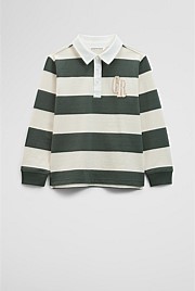 Organically Grown Cotton Block Stripe Rugby
