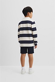 Organically Grown Cotton Block Stripe Rugby