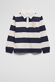 Organically Grown Cotton Block Stripe Rugby