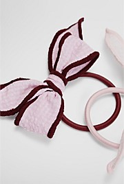 Gingham Hairtie Pack of 2