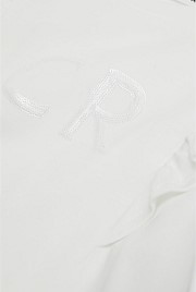 Long Sleeve Logo Frill T-Shirt