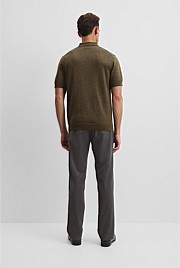 Australian Merino Short Sleeve Trophy Knit Polo