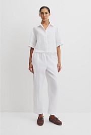 Organically Grown Linen Boxy Fit Shirt