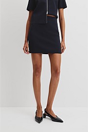 Compact Knit Mini Skirt