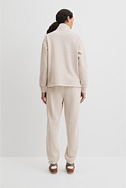 Australian Good Earth Cotton Zip Neck Sweat