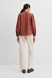 Textured Dolman Blouse