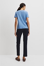 Australian Good Earth Cotton Slub Short Sleeve T-Shirt