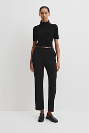 Short Sleeve Wool Silk Knit