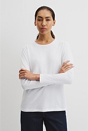 Australian Good Earth Cotton Textured Slub T-Shirt