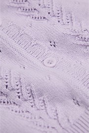 Organically Grown Cotton Cord Knit Cardigan
