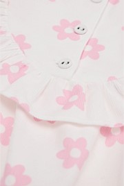 Organically Grown Cotton Cord Frill Dress Set