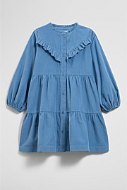 Organically Grown Cotton Long Sleeve Corduroy Dress