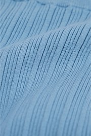 Organically Grown Cotton Blend Rib Knit Pant