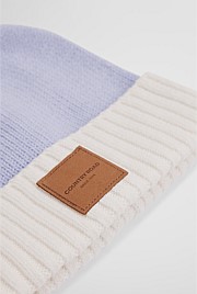 Organically Grown Cotton Blend Patch Logo Beanie