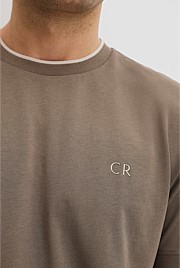 Australian Cotton CR Logo Tipped T-Shirt