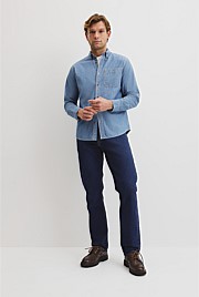 Regular Fit Workwear Chambray Shirt