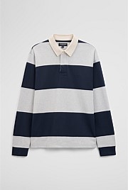 Australian Cotton Stripe Rugby Polo