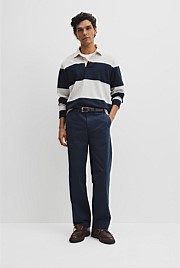 Australian Cotton Stripe Rugby Polo