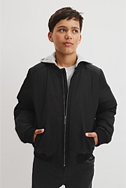 Teen Hooded Bomber Jacket