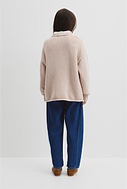 Teen Exposed Seam Knit