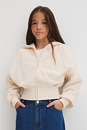 Teen Cropped Zip Through Jacket