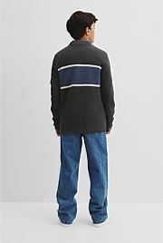 Teen Australian Cotton Stripe Textured Knit