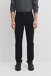 Tapered Fit Brushed Five Pocket Pant