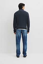 Workwear Australian Cotton Funnel Neck Knit