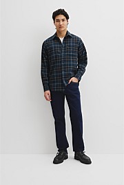Regular Fit Brushed Check Shirt