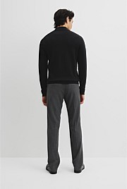 Australian Merino Long Sleeve Vam Half Zip Knit