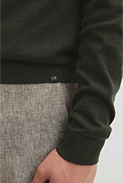 Australian Merino Wool Long Sleeve Crew Neck Knit