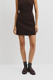 Compact Knit Mini Skirt