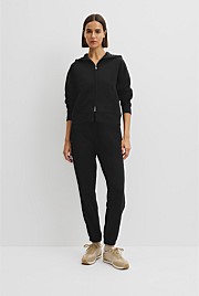 Australian Good Earth Cotton Zip Through Hooded Sweat