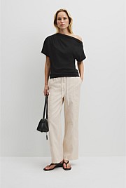 Australian Cotton One Shoulder T-Shirt
