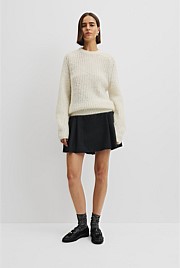 Fluffy Crew Neck Knit