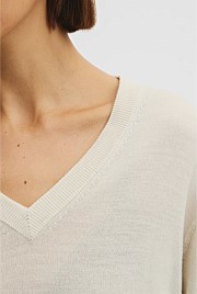 Lightweight Merino V-Neck Knit