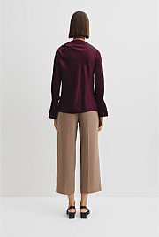 Draped Long Sleeve Shirt