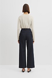 High Rise Wide Leg Jean